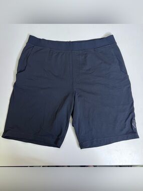 Prana Breathe Pull On Elastic Waist Shorts Men’s Lightweight Black - Size Large